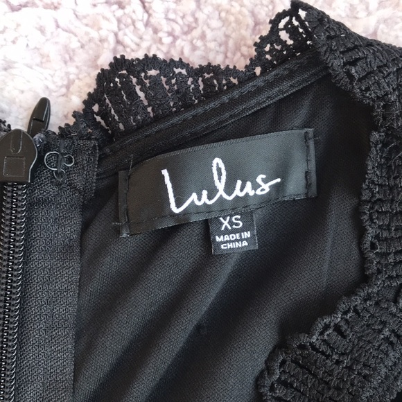 LULUS Angel in Disguise Black Lace Skater Dress - Picture 4 of 8